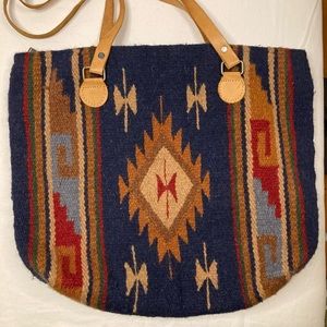 Cordoba Western Wool Blanket Tote Purse, NWOT